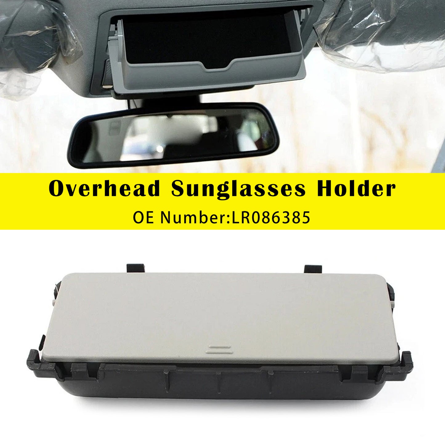 2010-2018 Land Rover Range Rover Evoque with Cirrus Headliner models LR086385 Overhead Sunglasses Holder