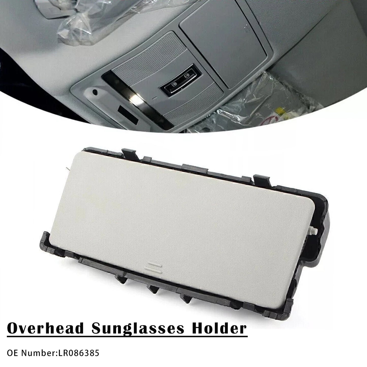2010-2018 Land Rover Range Rover Evoque with Cirrus Headliner models LR086385 Overhead Sunglasses Holder