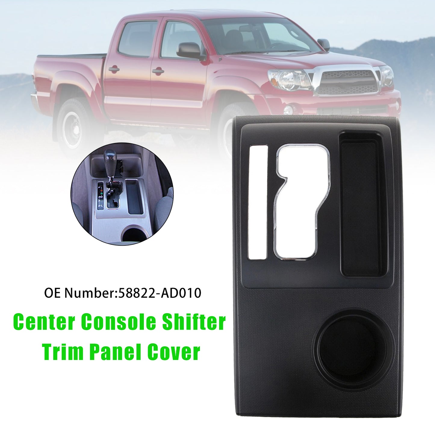 2005-2015 Toyota Tacoma 58822-AD010 Center Console Shifter Trim Panel Cover