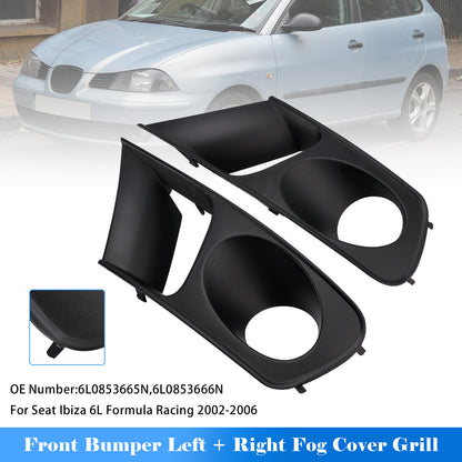2002-2006 SEAT Ibiza Type 6L Pre-facelift FR Model 6L0853665N Front Bumper Left + Right Fog Cover