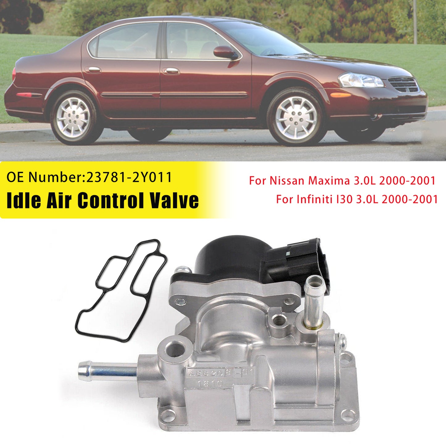 00-01 Nissan Maxima Infiniti I30 3.0L 23781-2Y011 Idle Air Control Valve