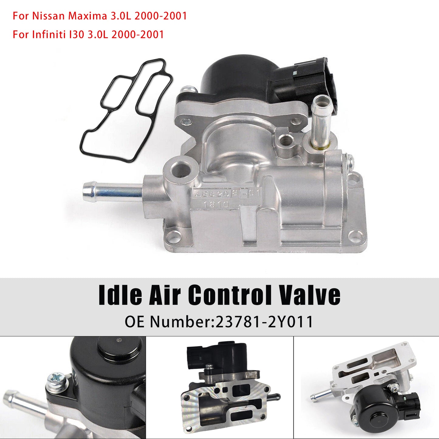 00-01 Nissan Maxima Infiniti I30 3.0L 23781-2Y011 Idle Air Control Valve