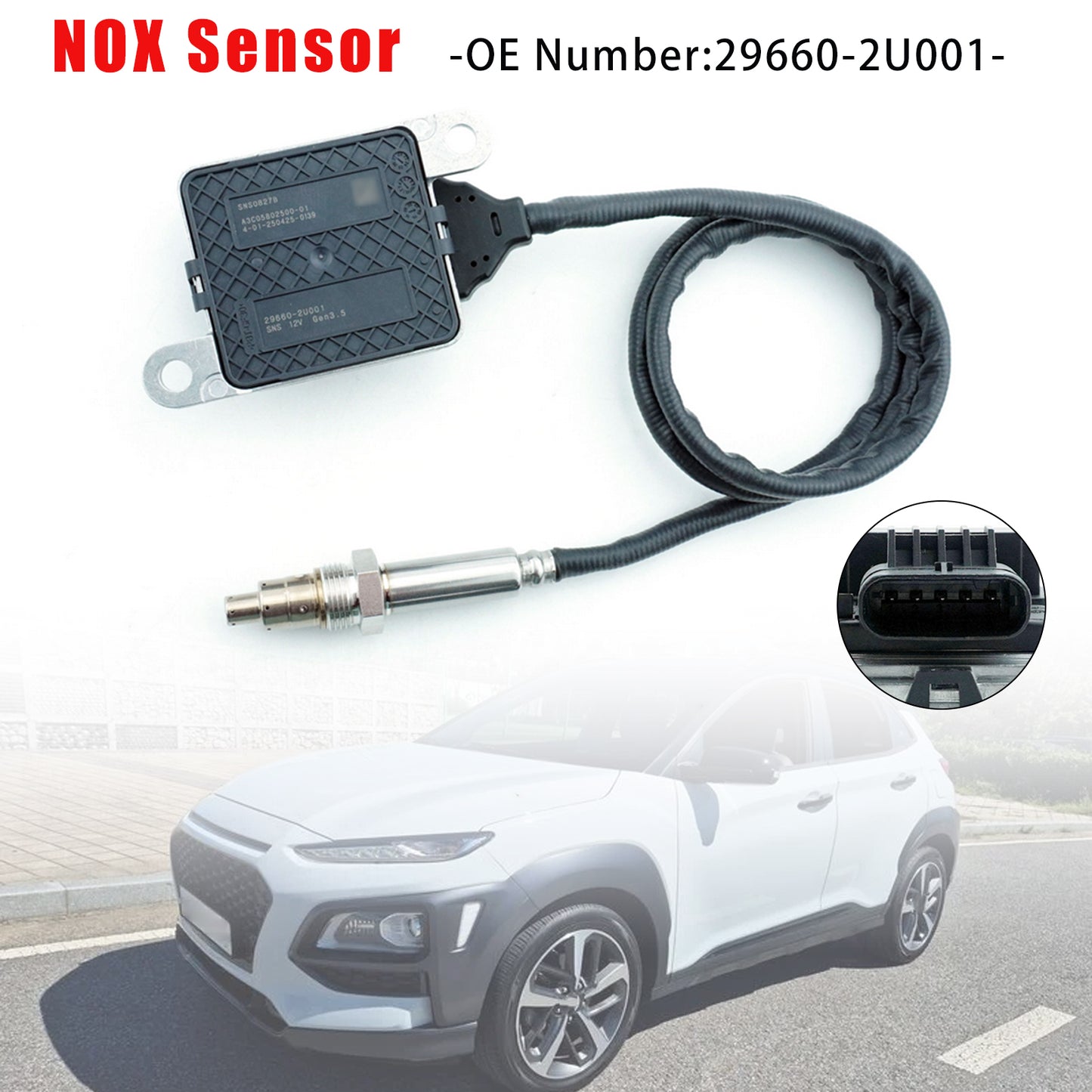 2017-2020 Hyundai Kona Kauai 29660-2U001 Nitrogen Oxide Nox Sensor