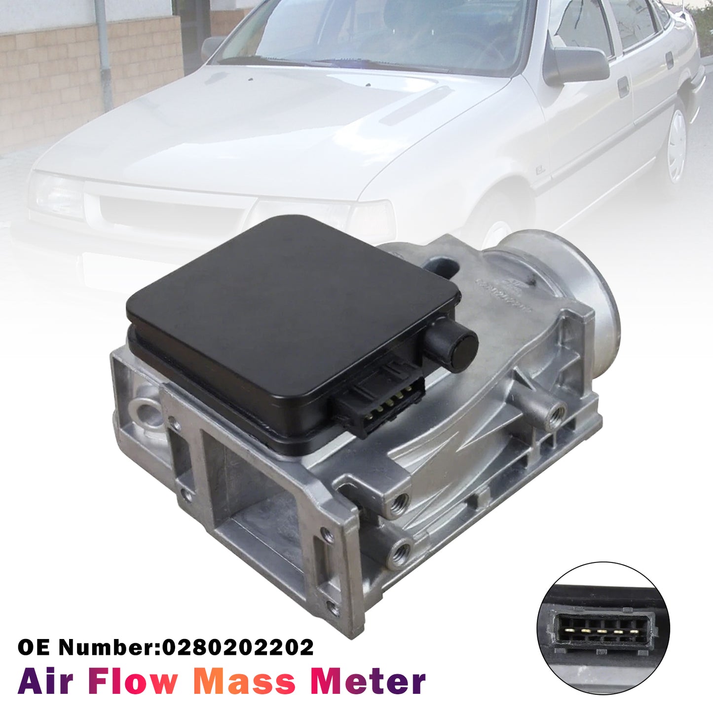 -02.1992 OPEL Omega A (V87) 2.0 (F19, M19, N19) 0280202202 Air Flow Mass Meter