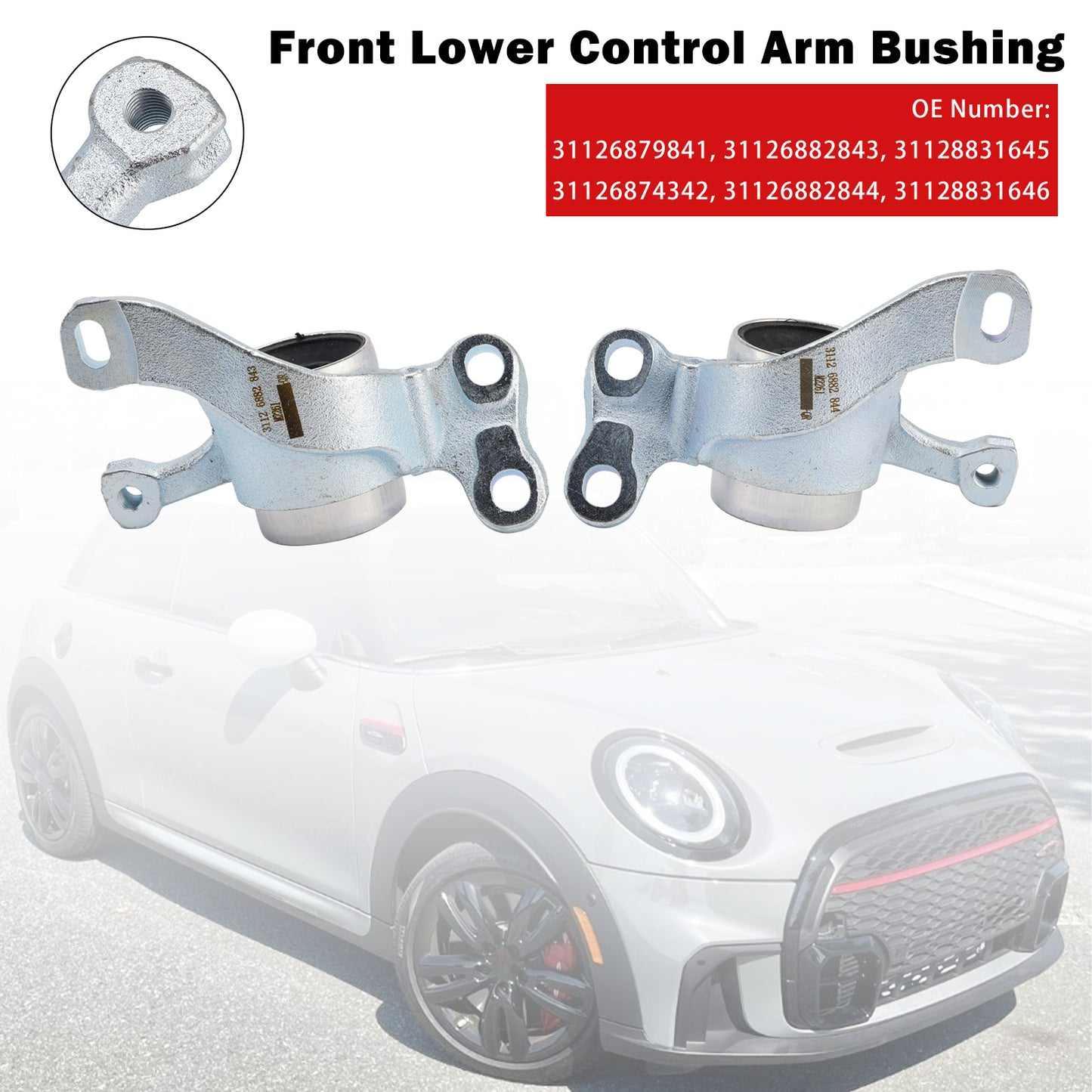 2016-2022 BMW X1 F48 31126882844 2x Front Lower Control Arm Bushing