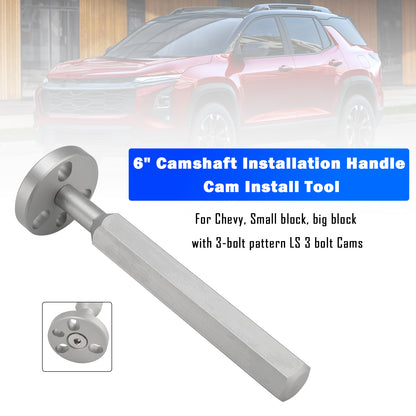 Chevy with 3-bolt pattern 6" Camshaft Installation Handle Cam Install Tool