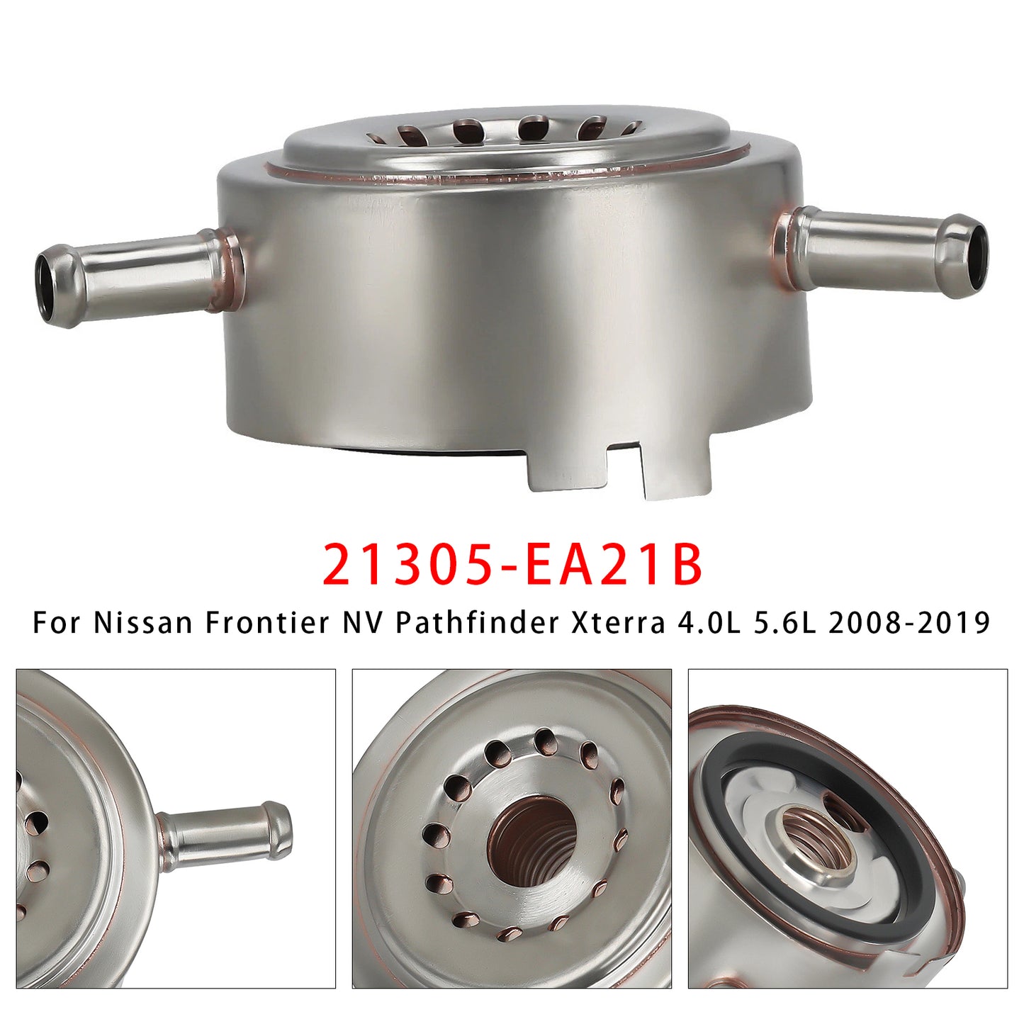 2008-2012 Nissan Pathfinder LE, S, SE, SE Off-Road, SV, Silver Edition6 Cyl 4.0L VQ40DE 21305EA22B Oil Cooler