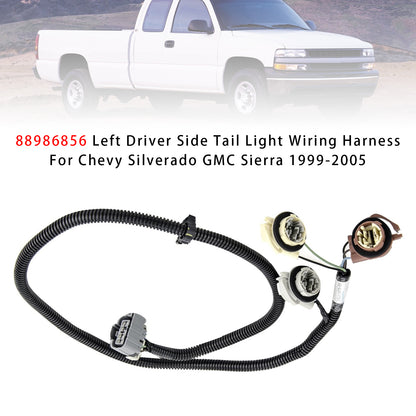 1999-2005 GMC Sierra 88986856 Left Driver Side Tail Light Wiring Harness