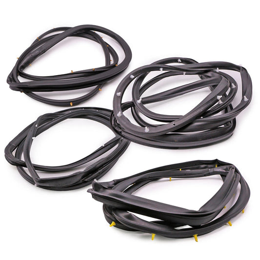 1998-2005 Nissan D22 Frontier 4PCS Front Rear Door Rubber Seal Weatherstrip
