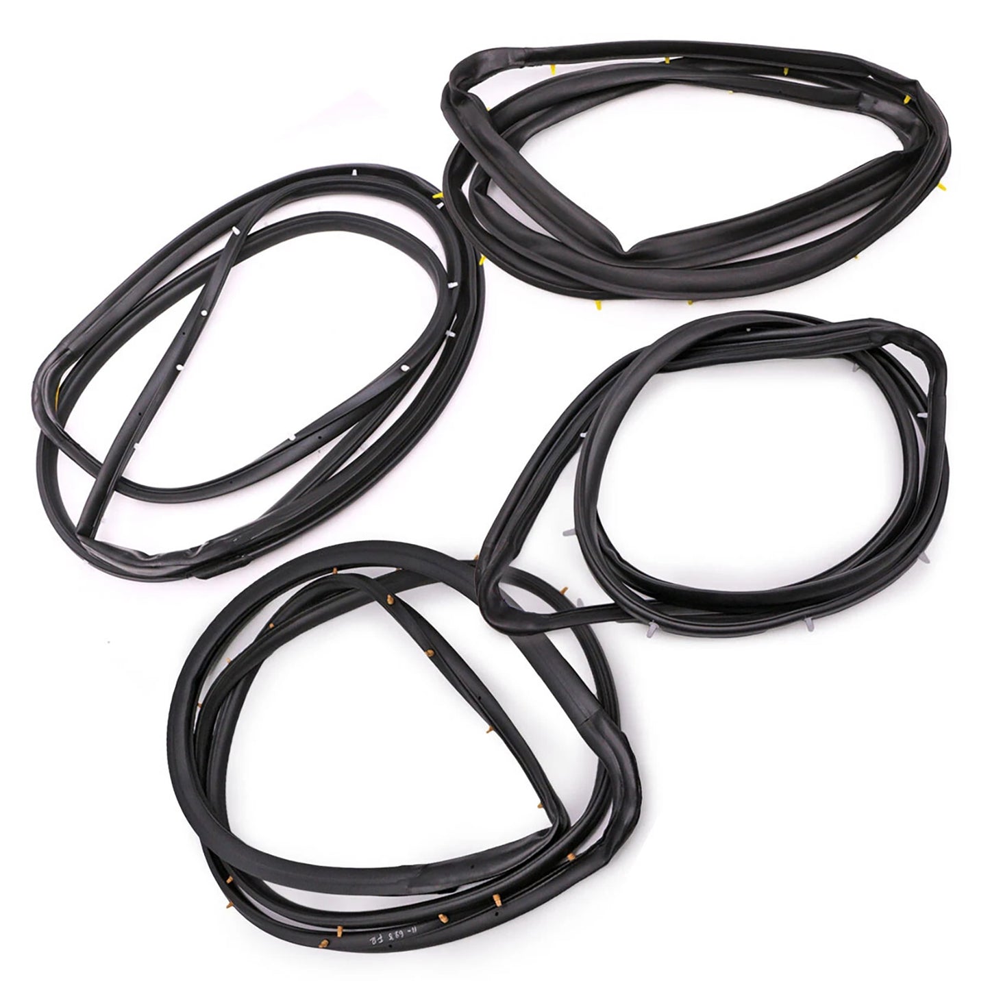 1998-2005 Nissan D22 Frontier 4PCS Front Rear Door Rubber Seal Weatherstrip