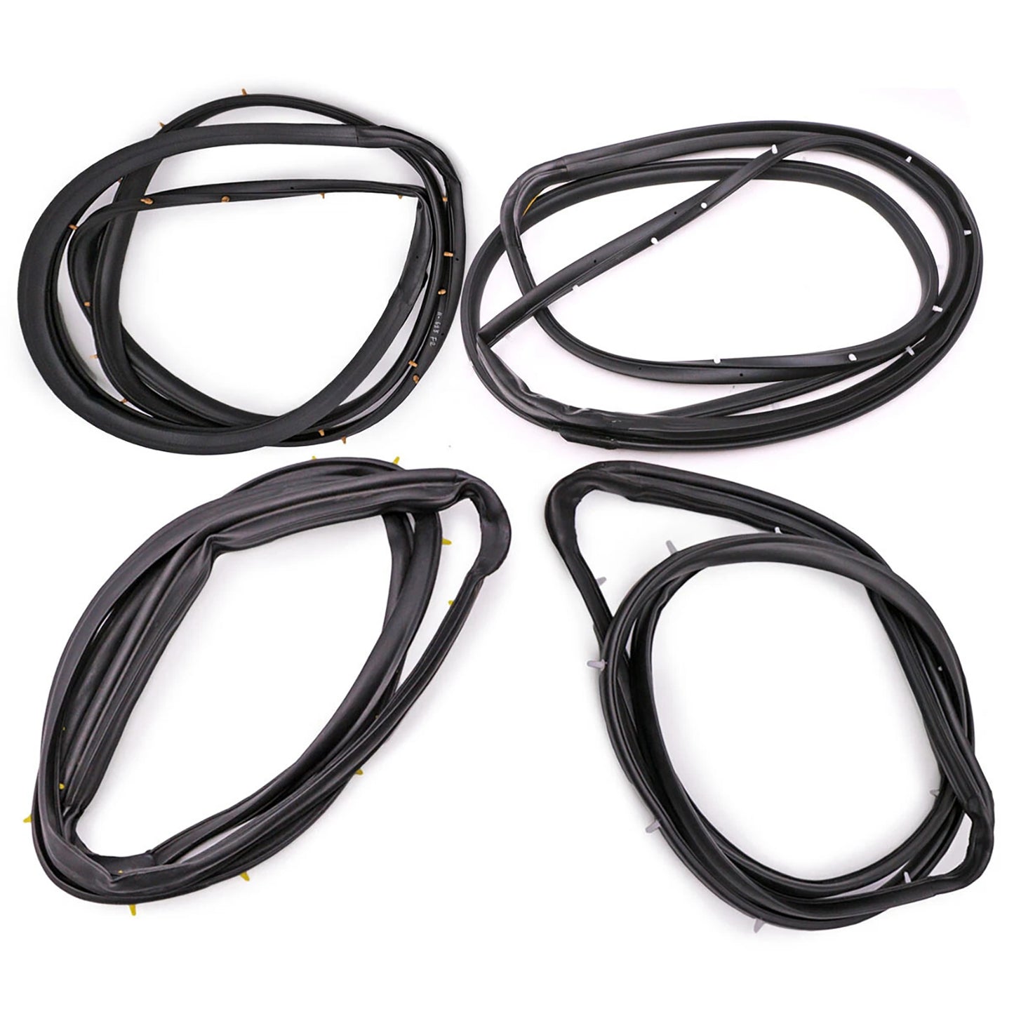 1998-2005 Nissan D22 Frontier 4PCS Front Rear Door Rubber Seal Weatherstrip