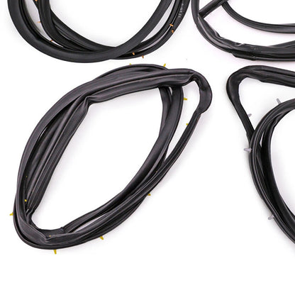 1998-2005 Nissan D22 Frontier 4PCS Front Rear Door Rubber Seal Weatherstrip