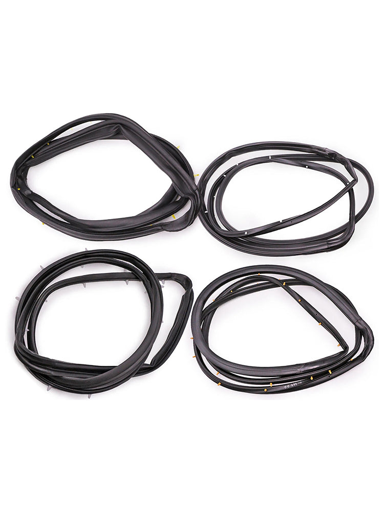 1998-2005 Nissan D22 Frontier 4PCS Front Rear Door Rubber Seal Weatherstrip