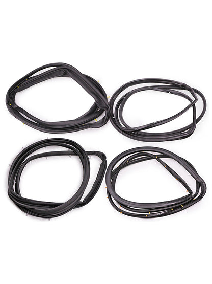1998-2005 Nissan D22 Frontier 4PCS Front Rear Door Rubber Seal Weatherstrip