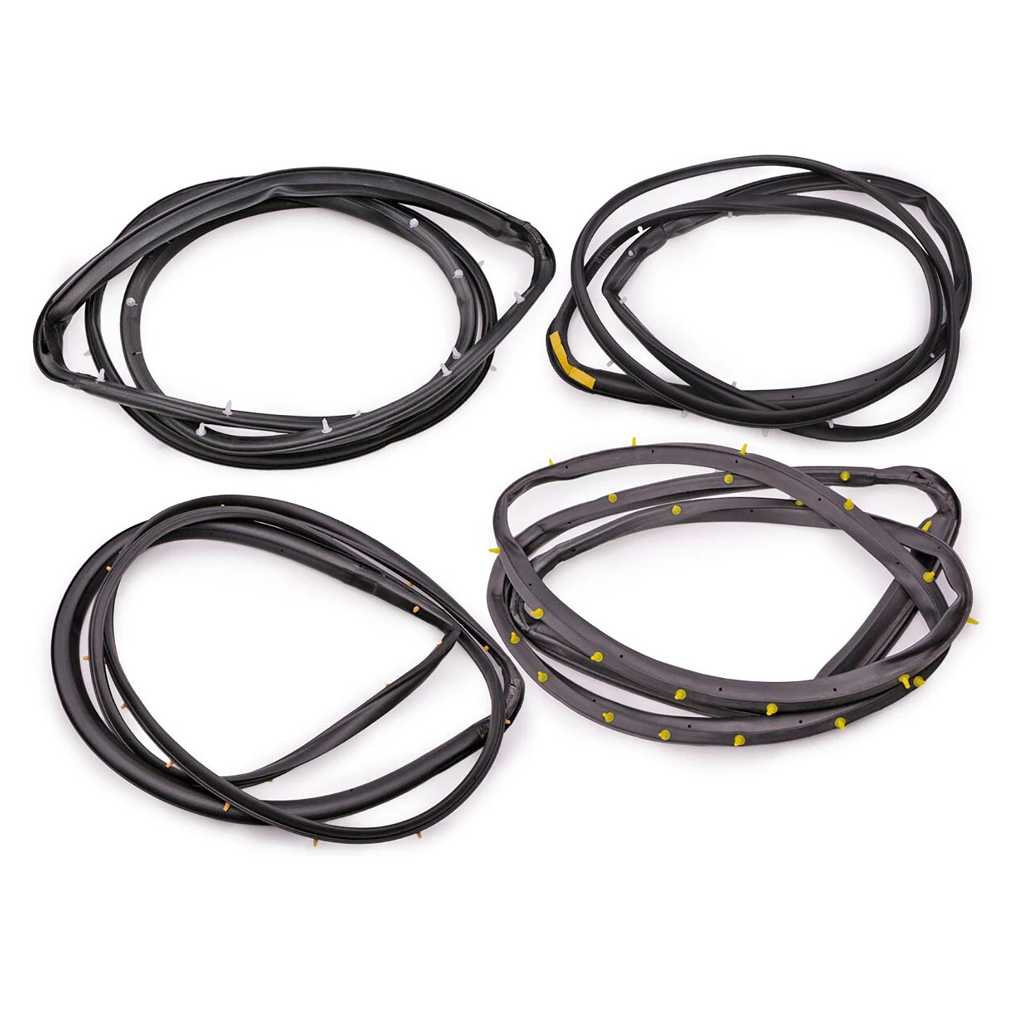 1998-2005 Nissan D22 Frontier 4PCS Front Rear Door Rubber Seal Weatherstrip