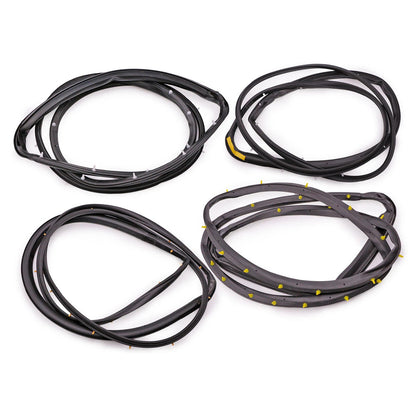 1998-2005 Nissan D22 Frontier 4PCS Front Rear Door Rubber Seal Weatherstrip