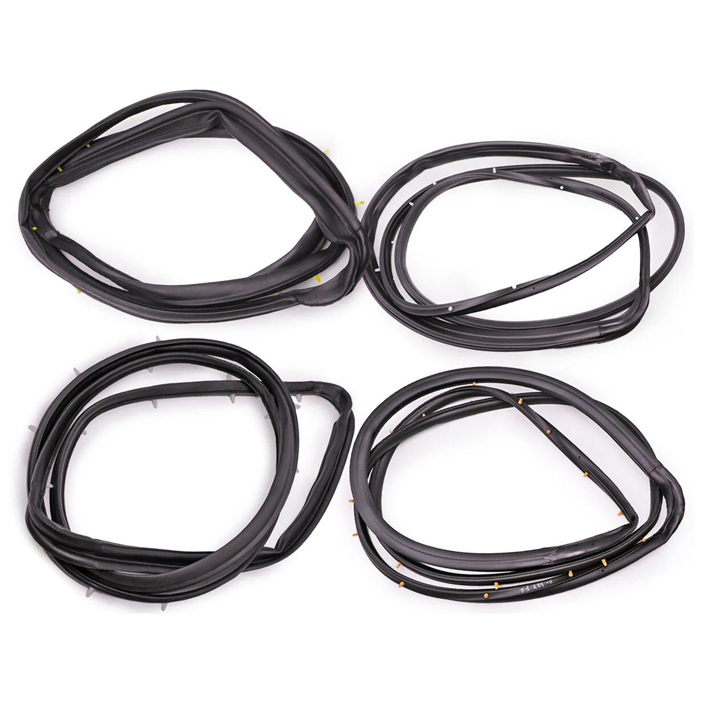1998-2005 Nissan D22 Frontier 4PCS Front Rear Door Rubber Seal Weatherstrip