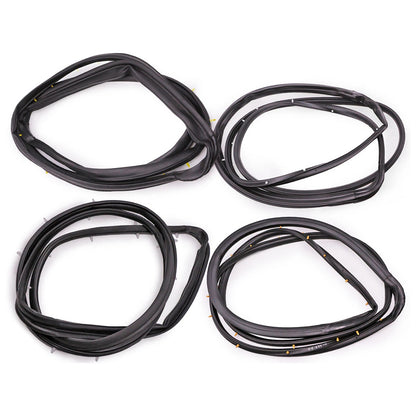 1998-2005 Nissan D22 Frontier 4PCS Front Rear Door Rubber Seal Weatherstrip