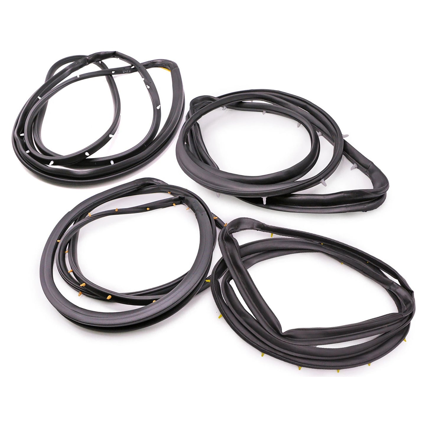 1998-2005 Nissan D22 Frontier 4PCS Front Rear Door Rubber Seal Weatherstrip