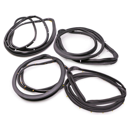 1998-2005 Nissan D22 Frontier 4PCS Front Rear Door Rubber Seal Weatherstrip