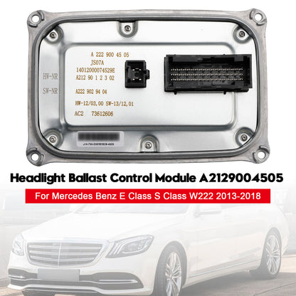 2013-2018 Mercedes Benz W222 A2129004505 Headlight Ballast Control Module