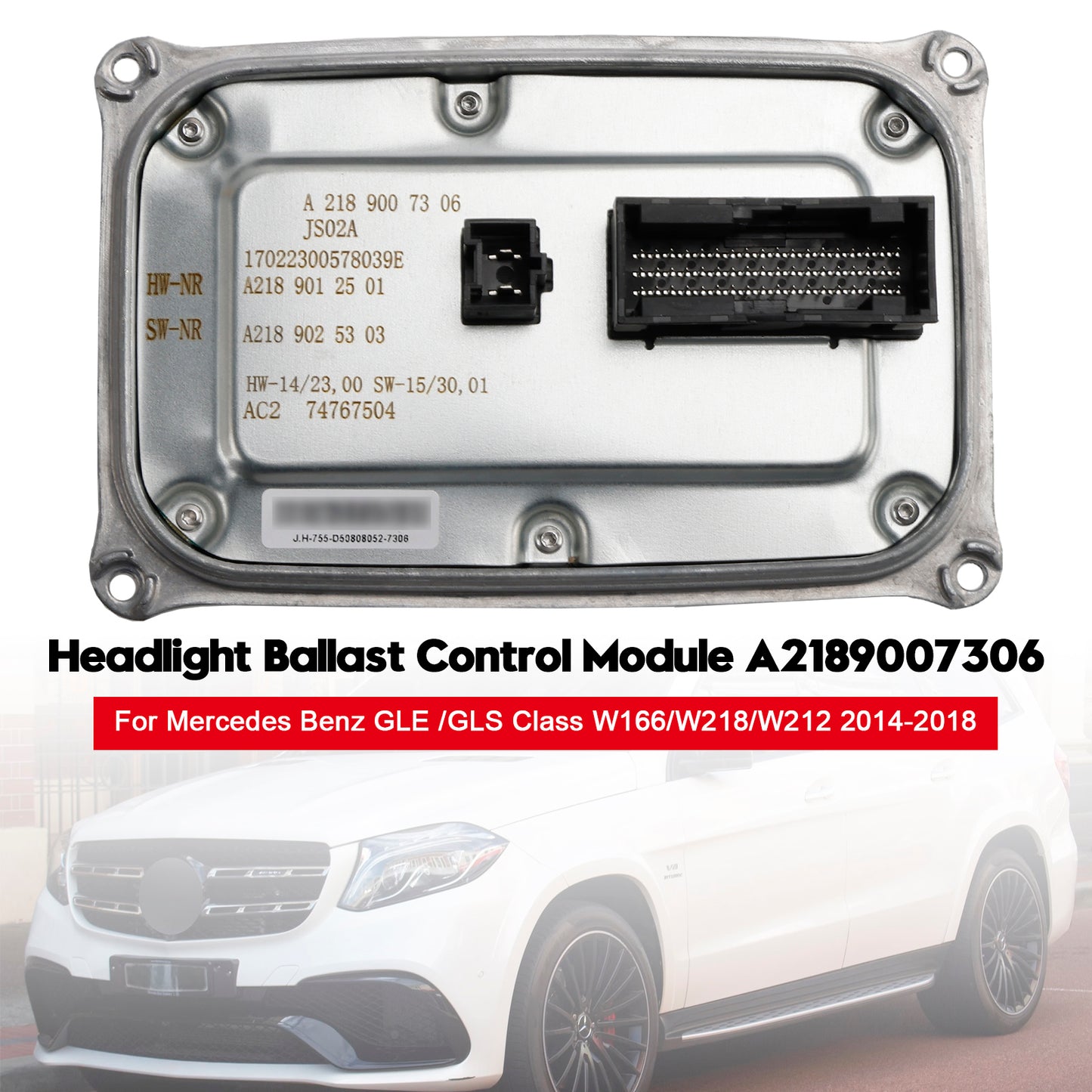Mercedes Benz W166/W218/W212 A2189007306 Headlight Ballast Control Module