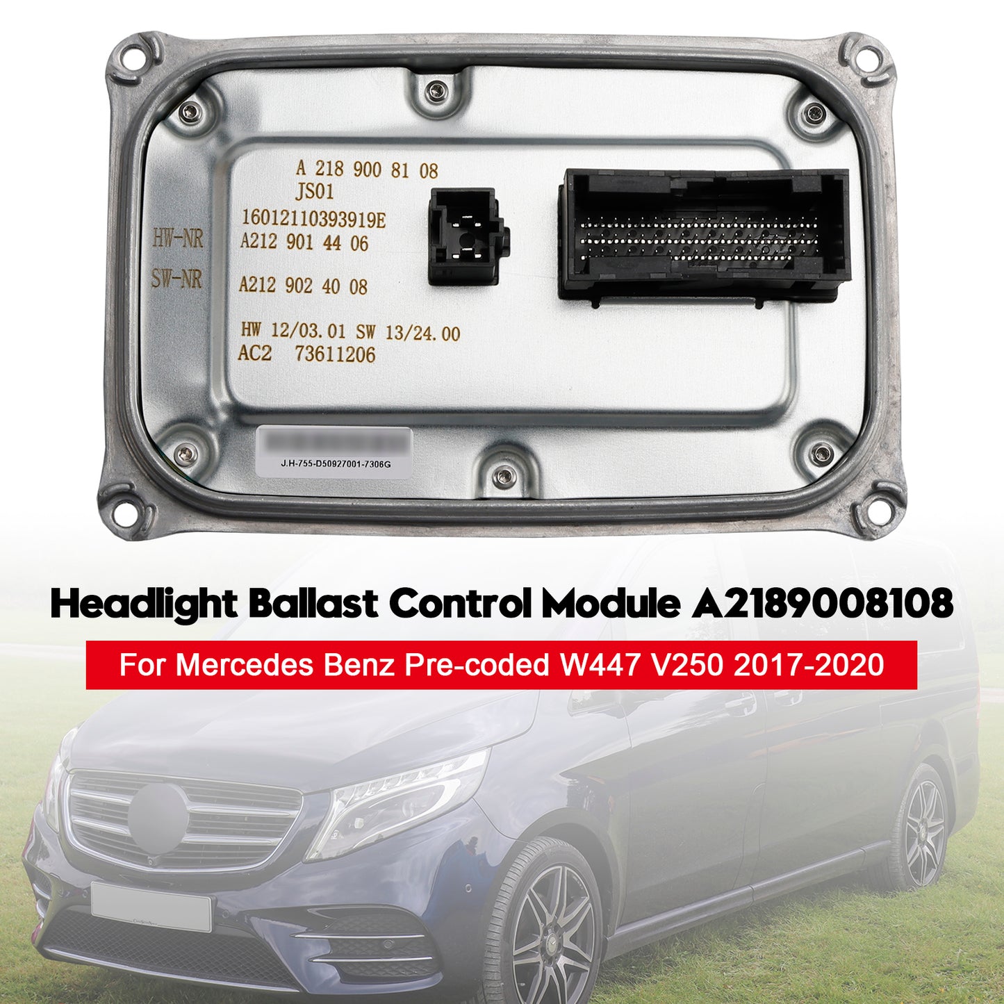 Mercedes Benz Pre-coded W447 V250 A2189008108 Headlight Ballast Control Module
