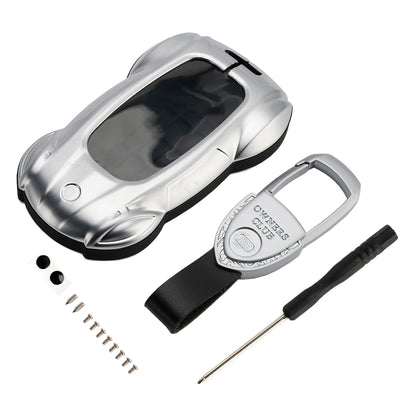 Lexus ES260h/RX350h/LS500h/NX260/UX260 Leather Alloy Zinc Car Key Silvery Case Cover