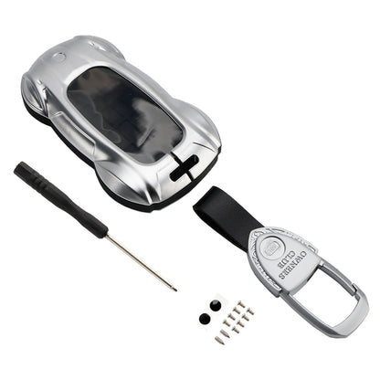 Lexus ES260h/RX350h/LS500h/NX260/UX260 Leather Alloy Zinc Car Key Silvery Case Cover