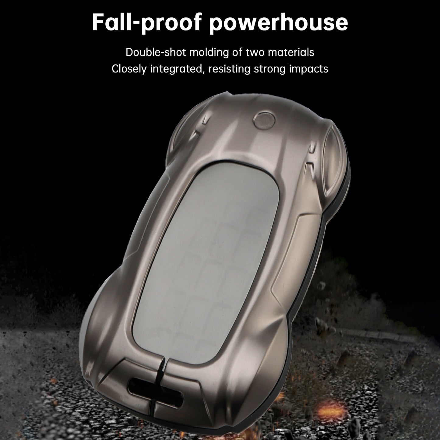 Lexus ES260h/RX350h/LS500h/NX260/UX260 Leather Alloy Zinc Car Key Gray Case Cover