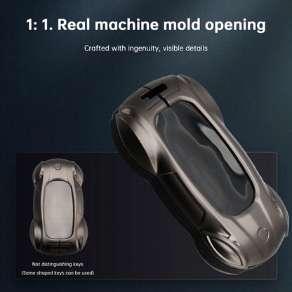 Lexus ES260h/RX350h/LS500h/NX260/UX260 Leather Alloy Zinc Car Key Gray Case Cover