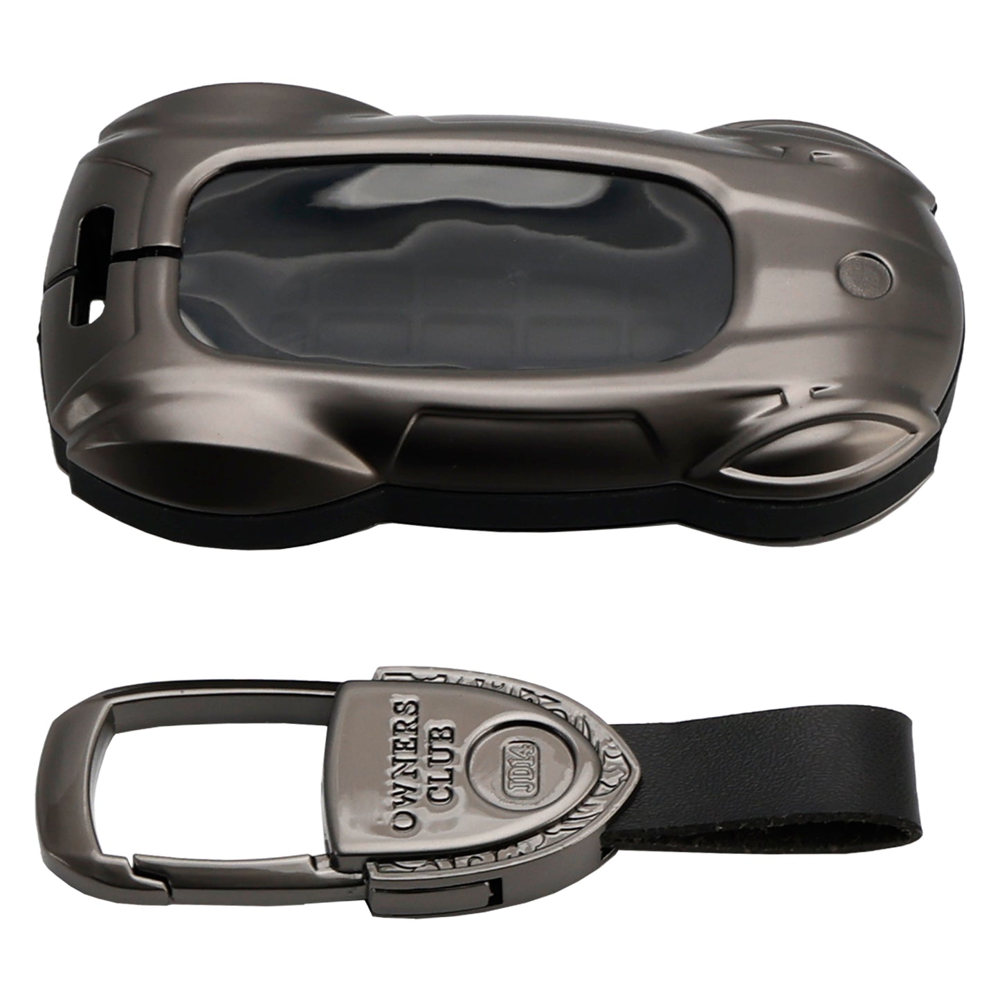 Lexus ES260h/RX350h/LS500h/NX260/UX260 Leather Alloy Zinc Car Key Gray Case Cover