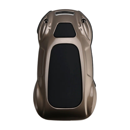 Leather Alloy Zinc Car Key Gray Case Cover Audi A1 A3 S3