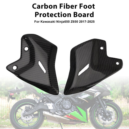 2017-2025 Kawasaki Ninja650 Z650 Real Carbon Fiber Foot Board