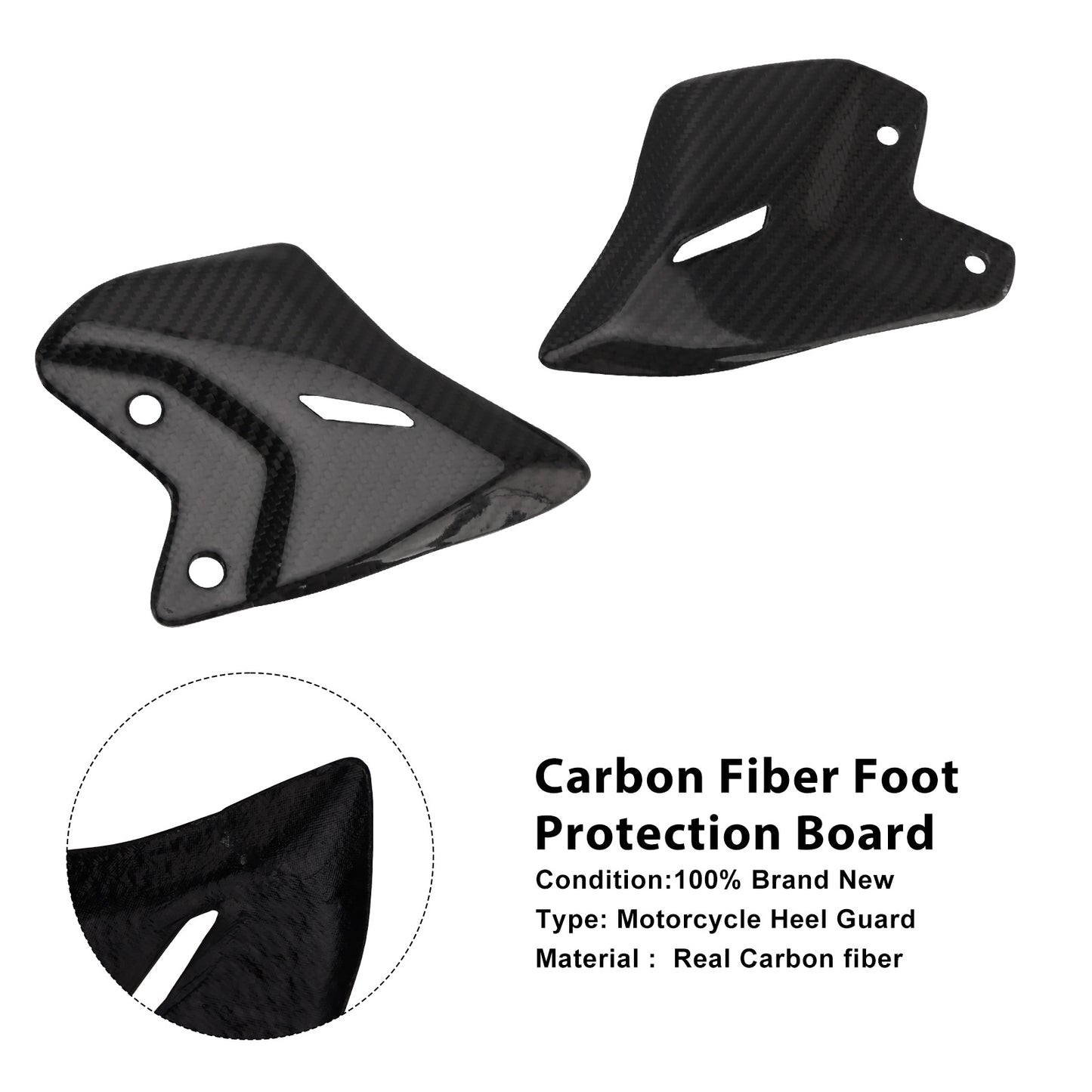 2017-2025 Kawasaki Ninja650 Z650 Real Carbon Fiber Foot Board