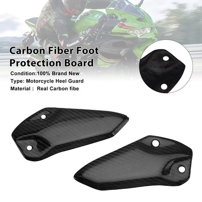 all years Kawasaki ZX-4R ZX-4RR ZX-25R Real Carbon Fiber Foot Protection Board