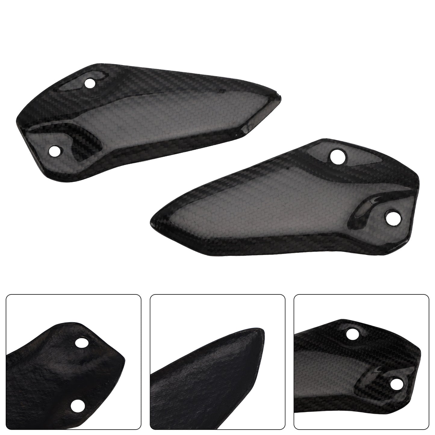 all years Kawasaki ZX-4R ZX-4RR ZX-25R Real Carbon Fiber Foot Protection Board