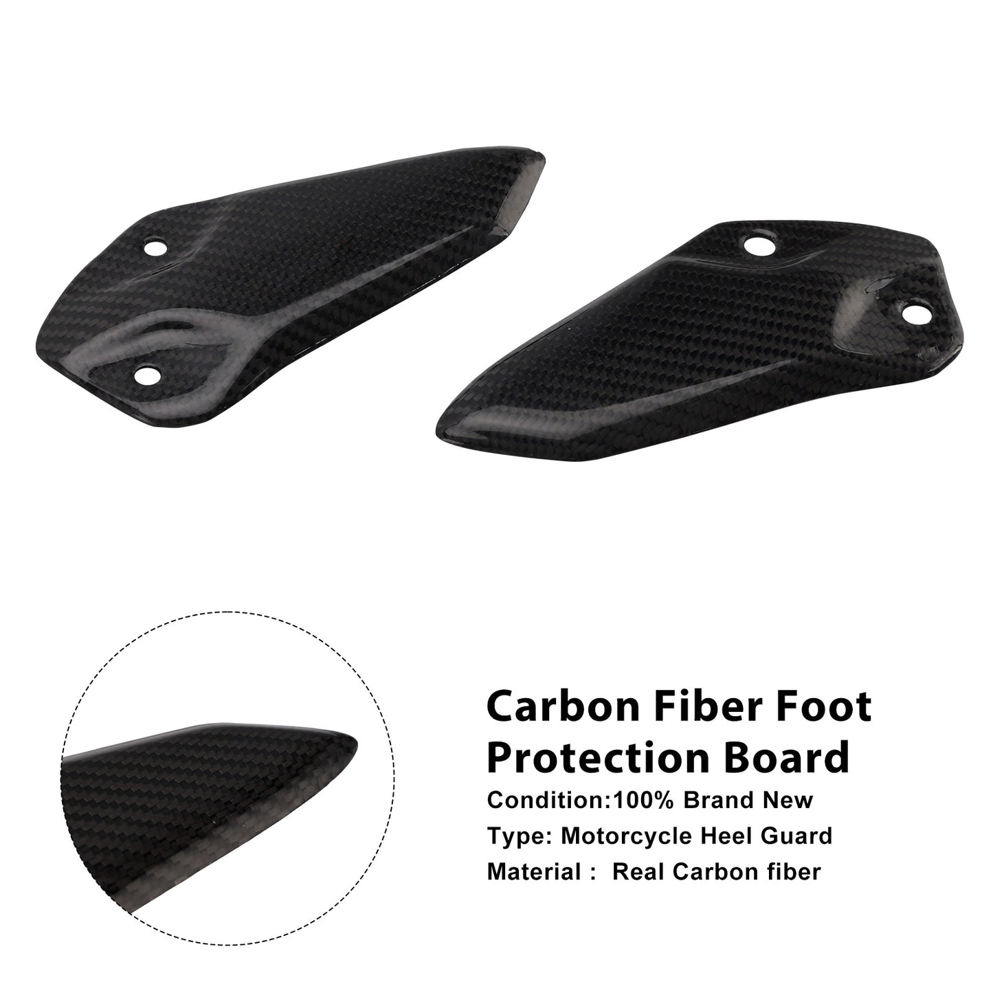 all years Kawasaki ZX-4R ZX-4RR ZX-25R Real Carbon Fiber Foot Protection Board