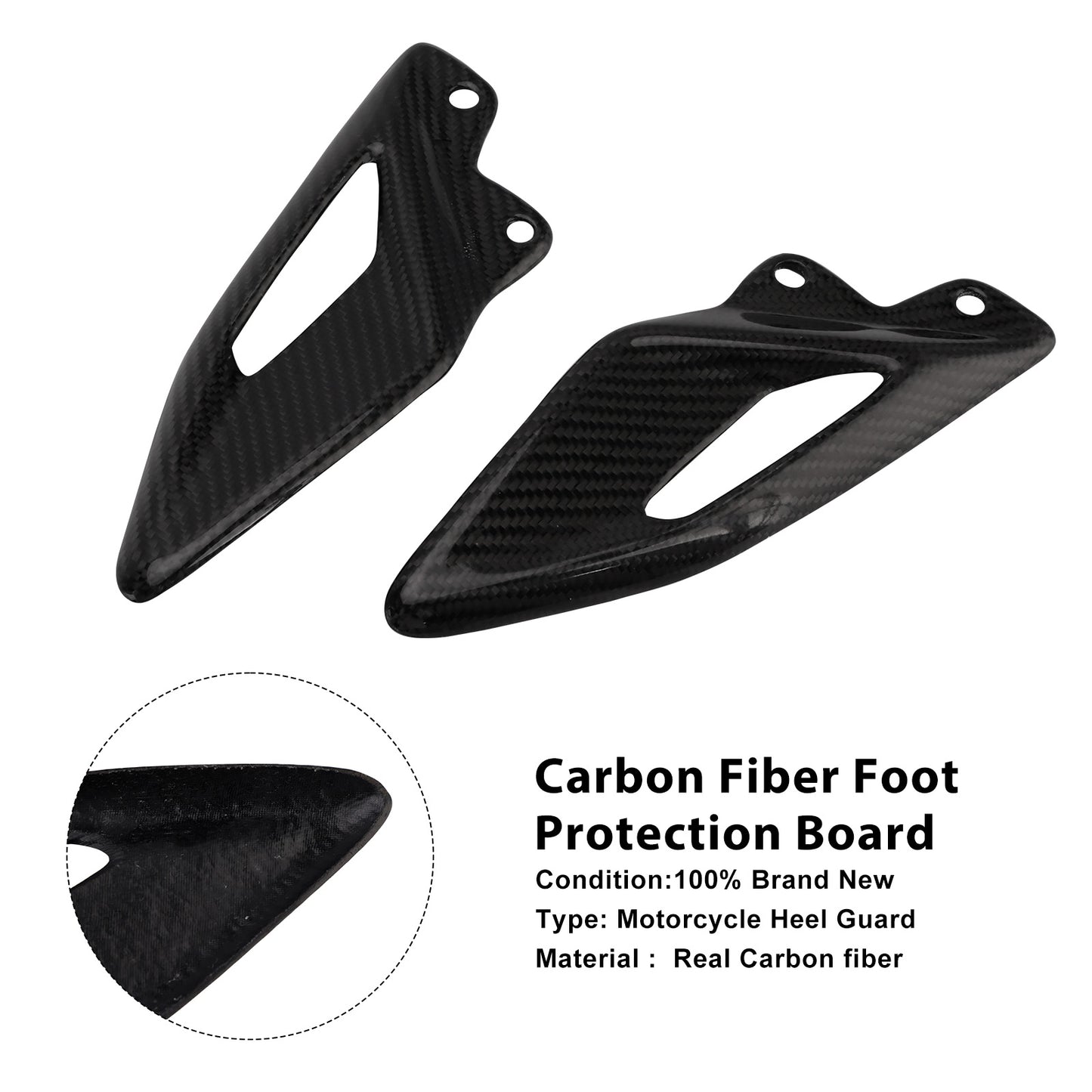 2016-2022 Triumph Street Triple 765 RS Real Carbon Fiber Foot Protection Board