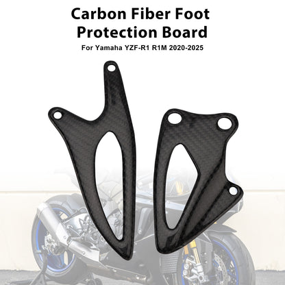 2020-2025 Yamaha YZF-R1 R1M Real Carbon Fiber Foot Protection Board