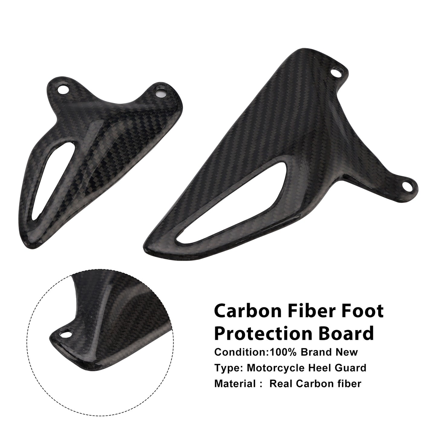 2018-2025 Ducati Panigale V4 V4S V4R V2 Real Carbon Fiber Foot Board
