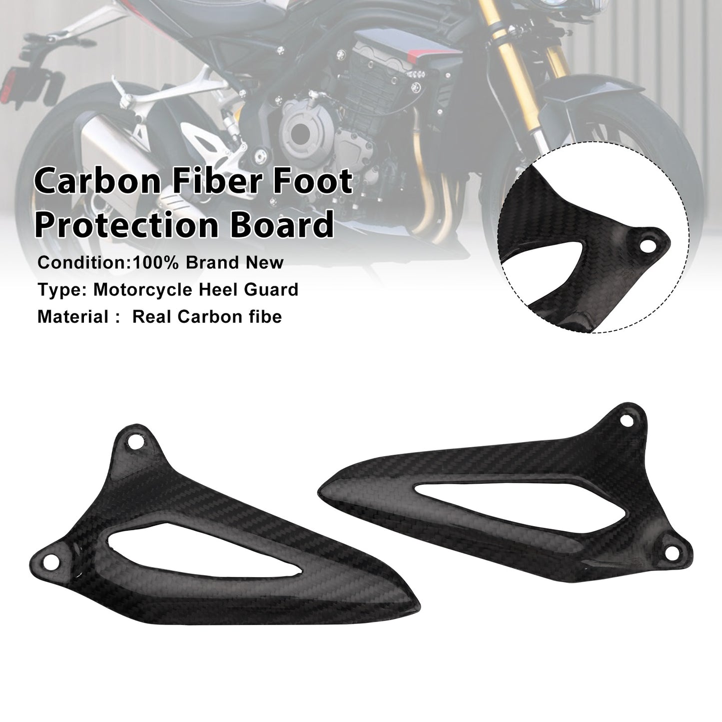 2021-2025 Triumph Speed Triple 1200RR Real Carbon Fiber Foot Board
