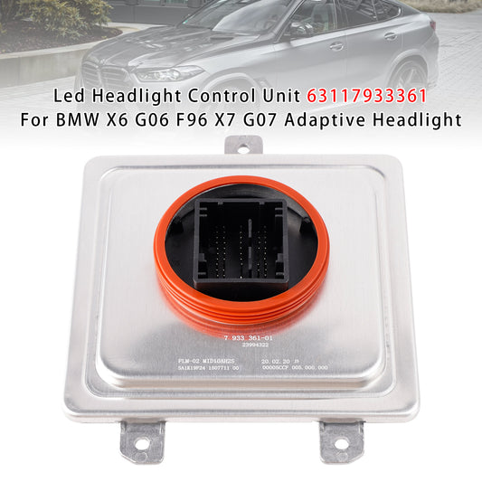 BMW X6 G06 F96 X7 G07 Adaptive Headlight 63117933361 Led Headlight Control Unit