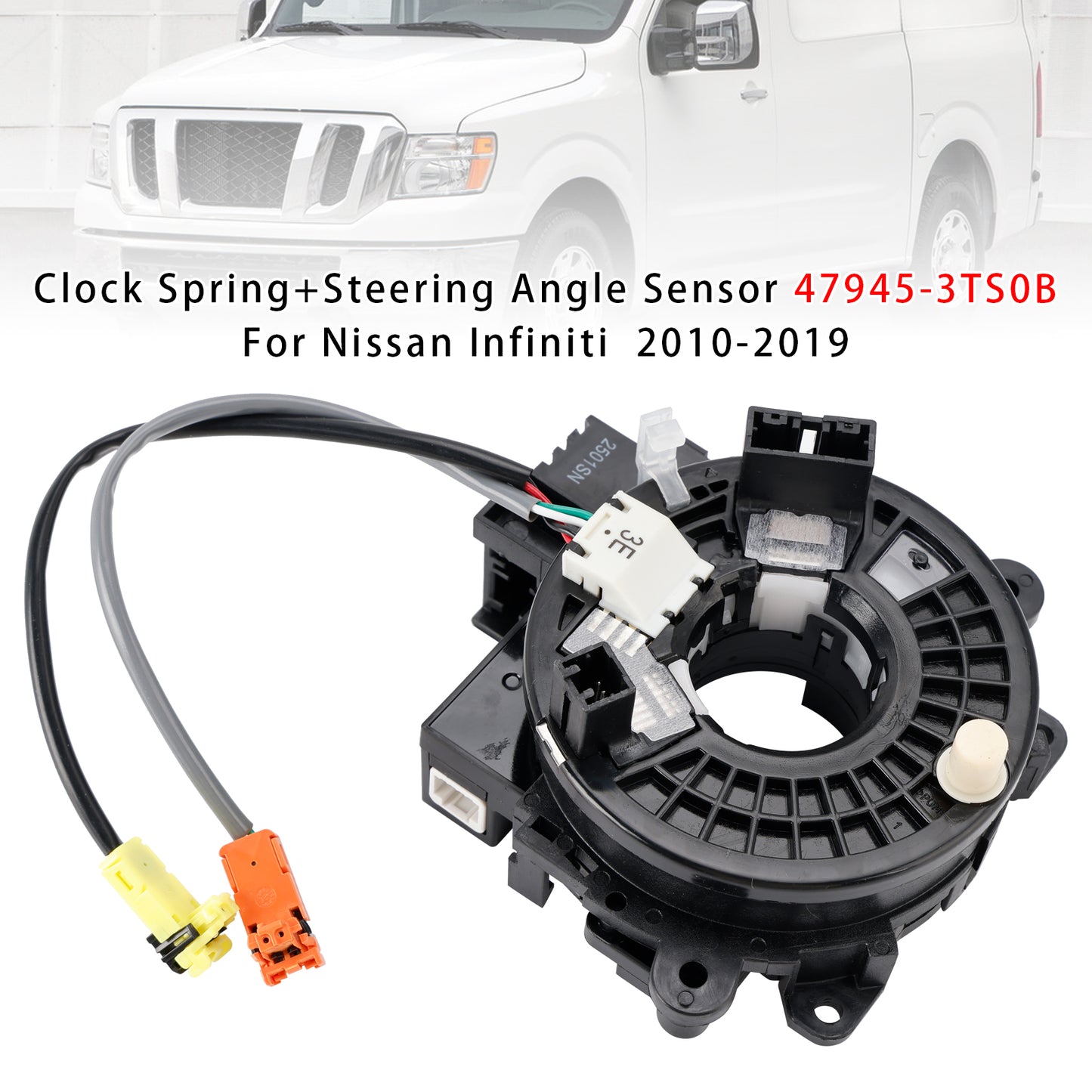 2013-2017 Nissan Quest 47945-3TS0B Clock Spring+Steering Angle Sensor