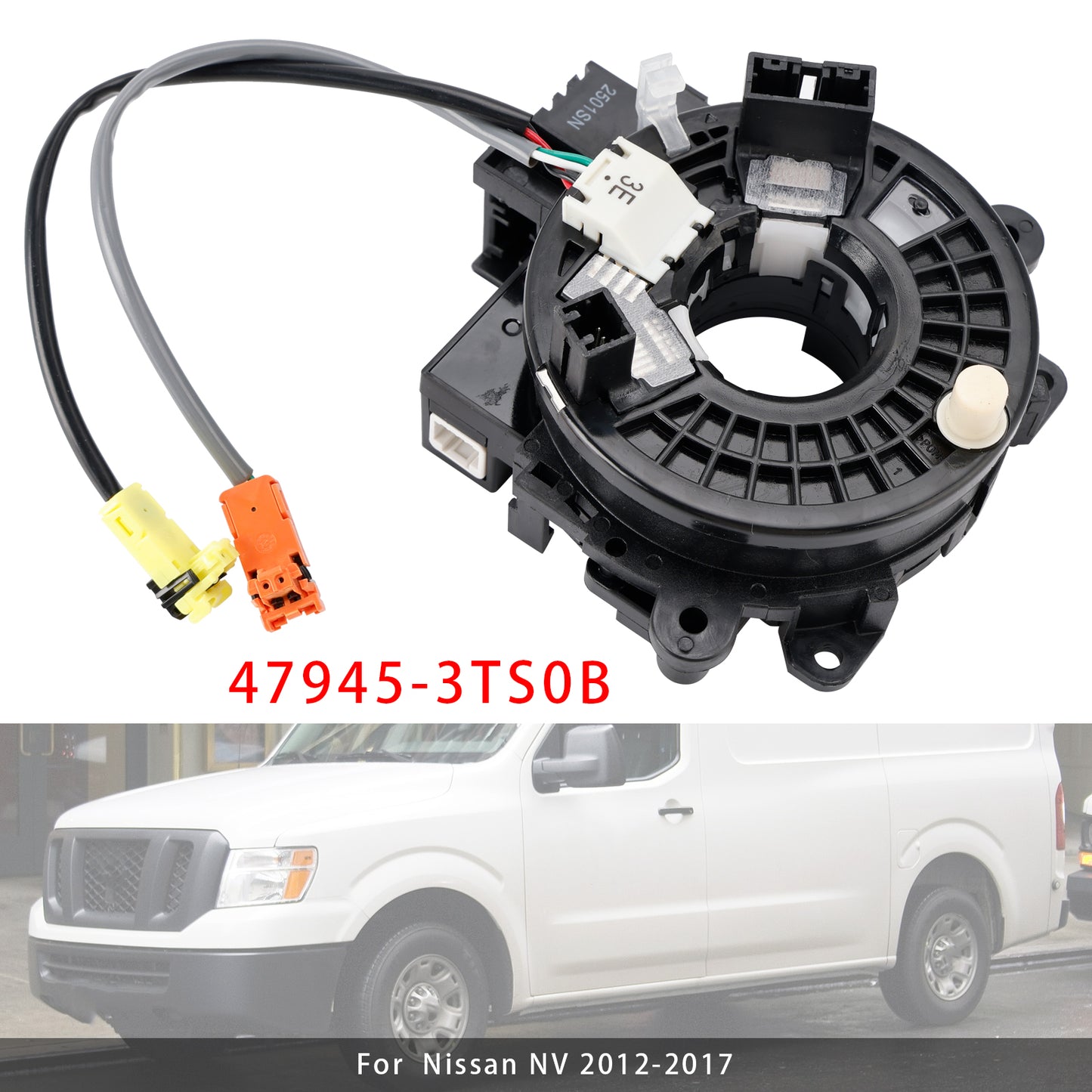 2013-2017 Nissan Quest 47945-3TS0B Clock Spring+Steering Angle Sensor