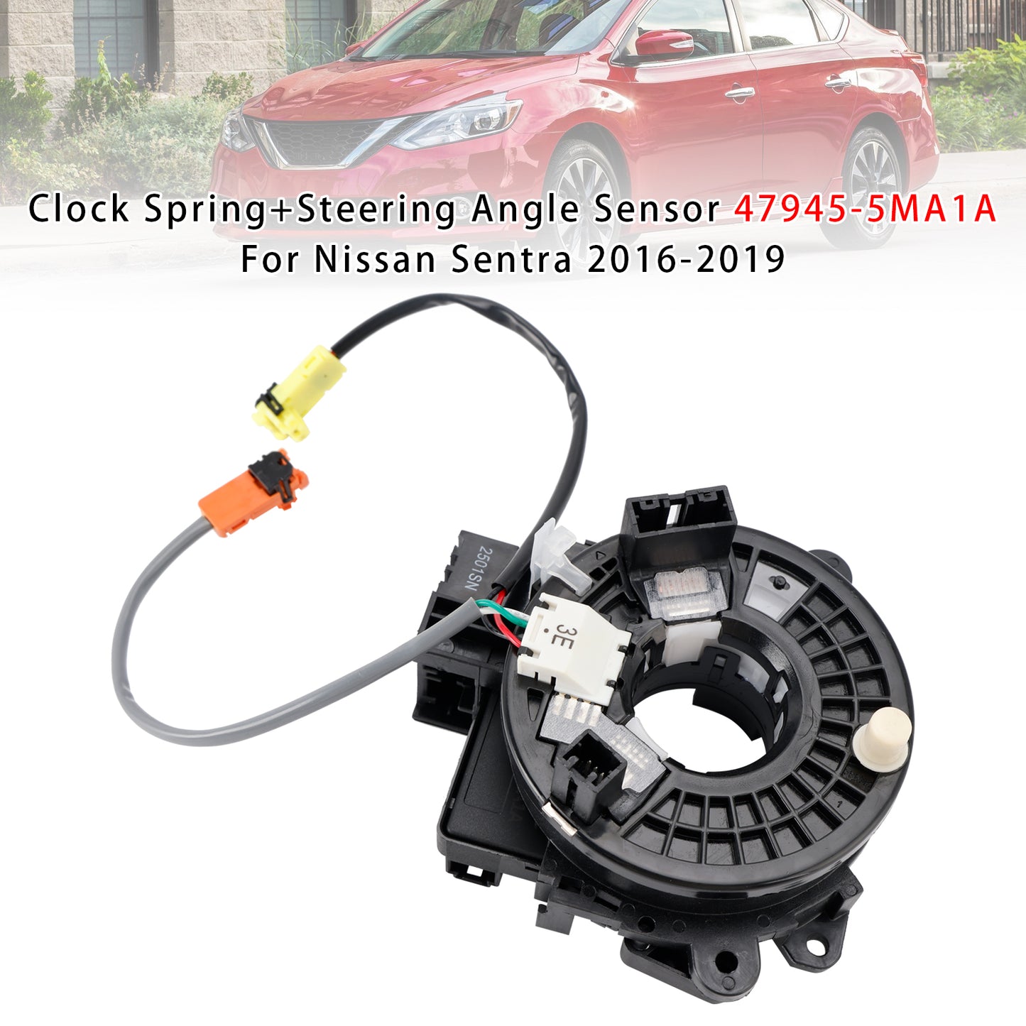 2016-2019 Nissan Sentra 47945-5MA1A Clock Spring+Steering Angle Sensor