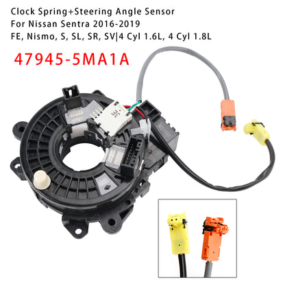 2016-2019 Nissan Sentra 47945-5MA1A Clock Spring+Steering Angle Sensor