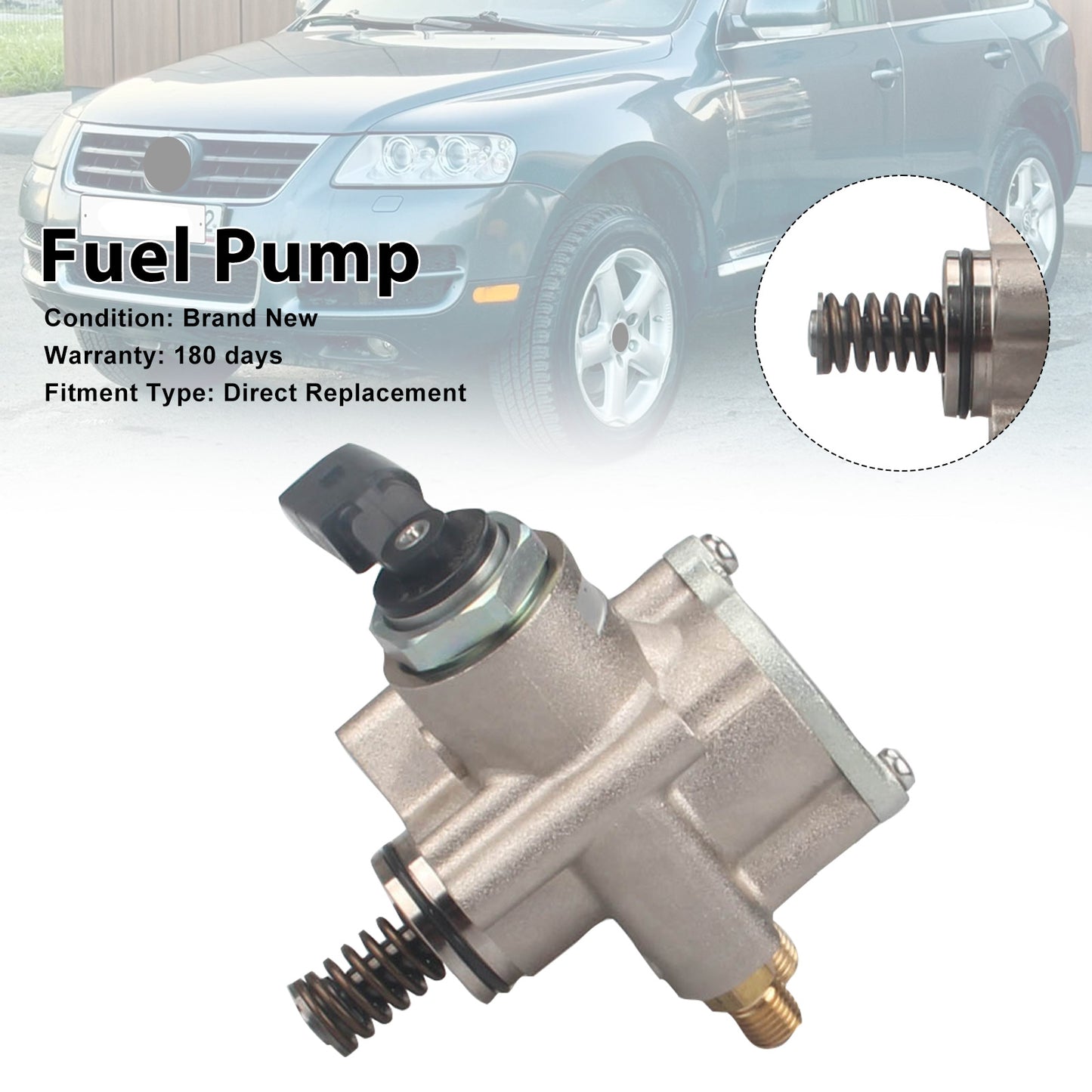 2007-2009 Audi A8 4.2L V8 A/T Quattro L Sedan 079127025AC Left High Pressure Fuel Pump
