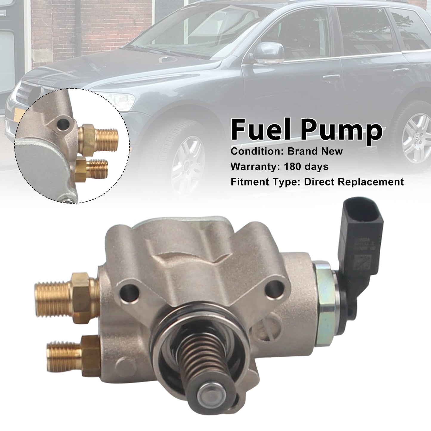 2007-2009 Audi A8 4.2L V8 A/T Quattro L Sedan 079127025AC Left High Pressure Fuel Pump