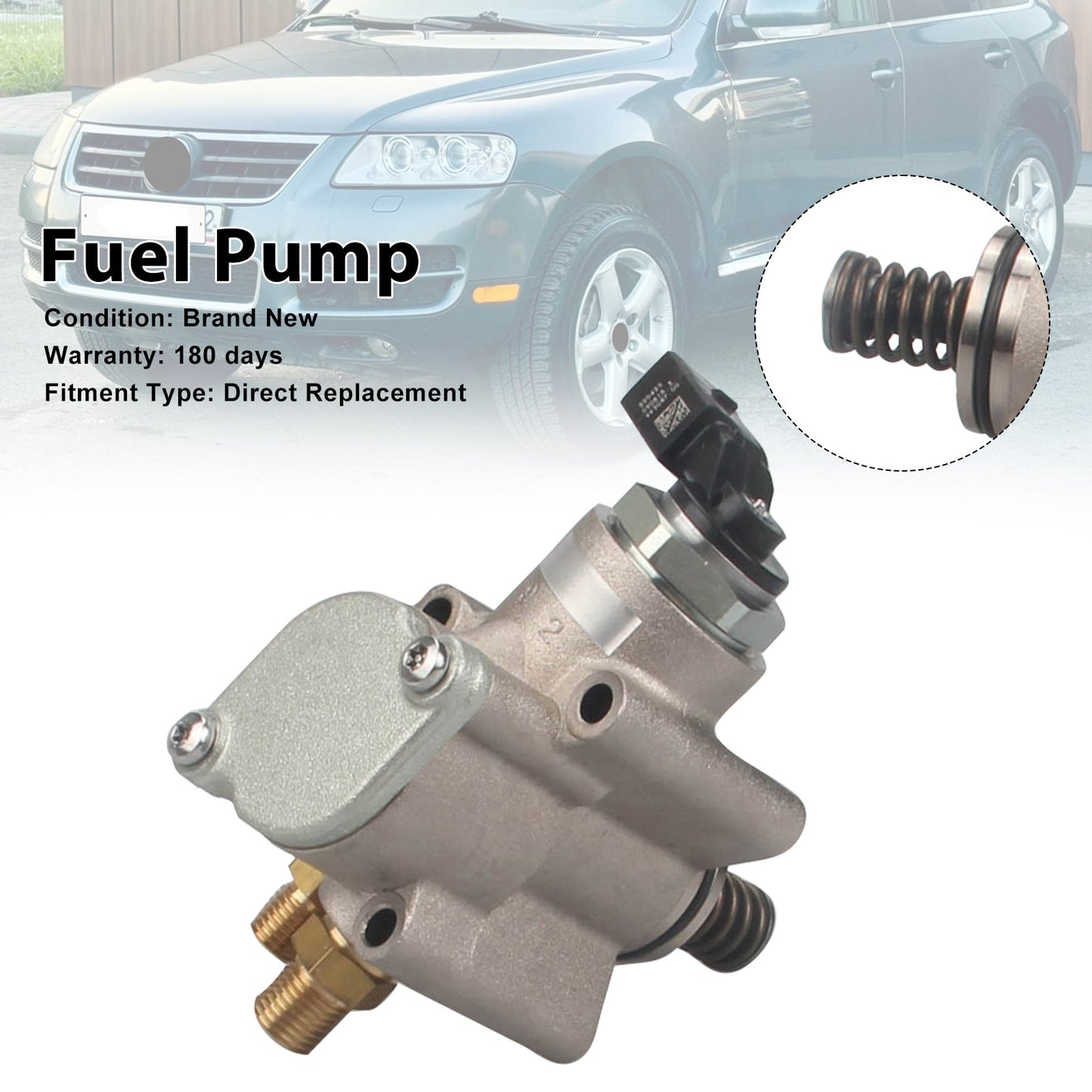 2007-2009 Audi A8 4.2L V8 A/T Quattro L Sedan 079127026AC Right High Pressure Fuel Pump